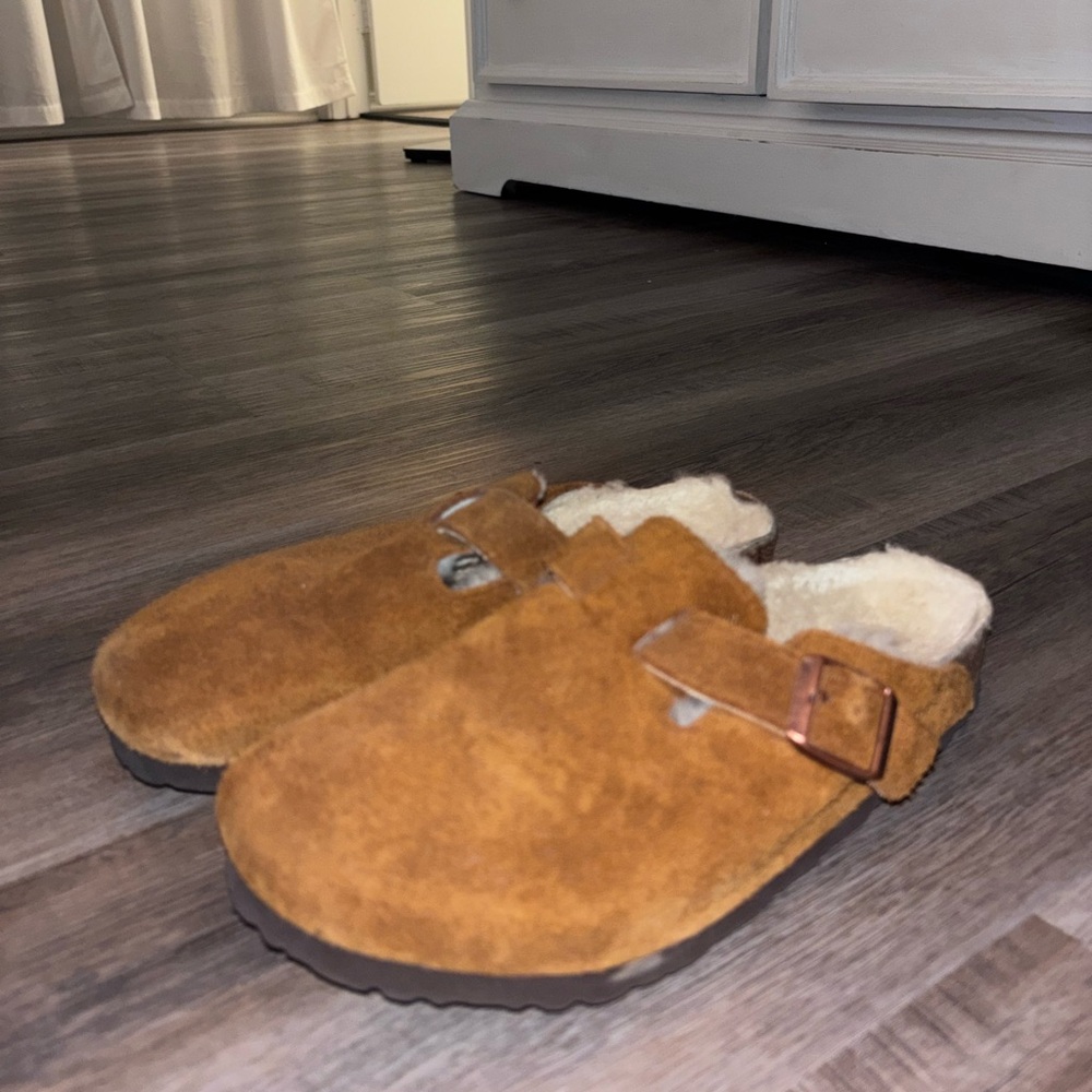 Birkenstock size 38 Boston shearling clogs - Picture 2 of 4